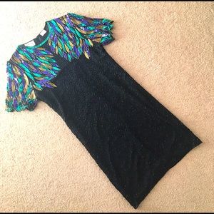 STENAY vintage sequined cocktail dress 🦚 gown